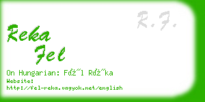 reka fel business card